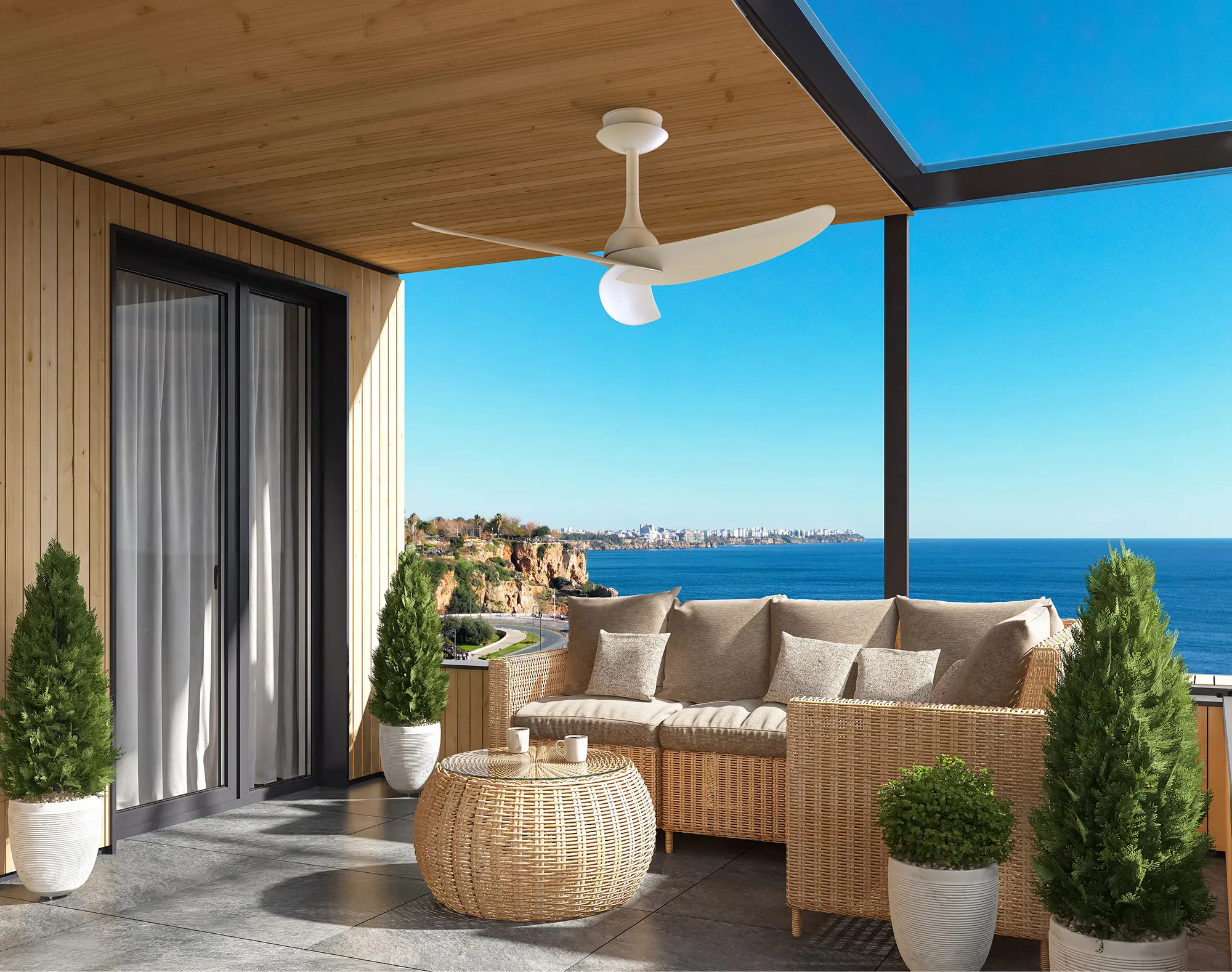 Ipanema IP44 Heating, Cooling & Ventilation Mantra Ventilacion Ceiling Fans
